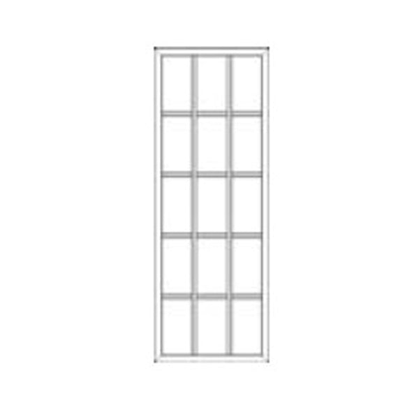 Therma Tru 15 Lite Surround with Double Pane Glass with Internal Grid and Plastic Frame - Therma Tru 15 Lite Surround with Double Pane Glass with Internal Grid and Plastic Frame