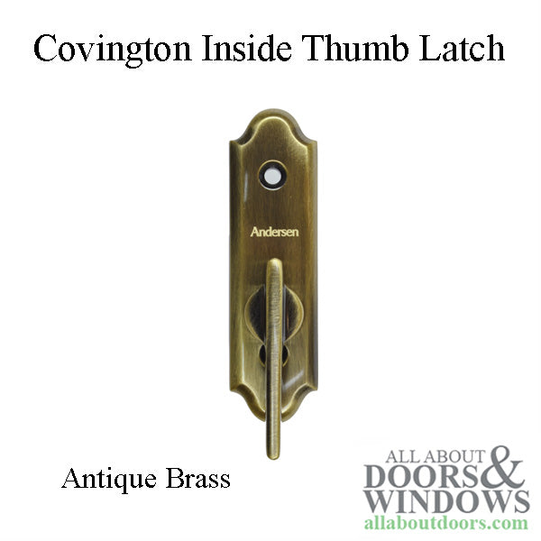 Andersen Gliding Door Covington Inside Thumb Latch - Antique Brass - Andersen Gliding Door Covington Inside Thumb Latch - Antique Brass