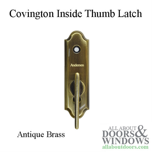 Andersen Gliding Door Covington Inside Thumb Latch - Antique Brass - Andersen Gliding Door Covington Inside Thumb Latch - Antique Brass