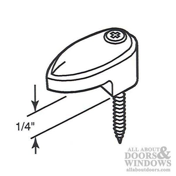 Plastic Mirror Clip 1/4 Inch - Plastic Mirror Clip 1/4 Inch