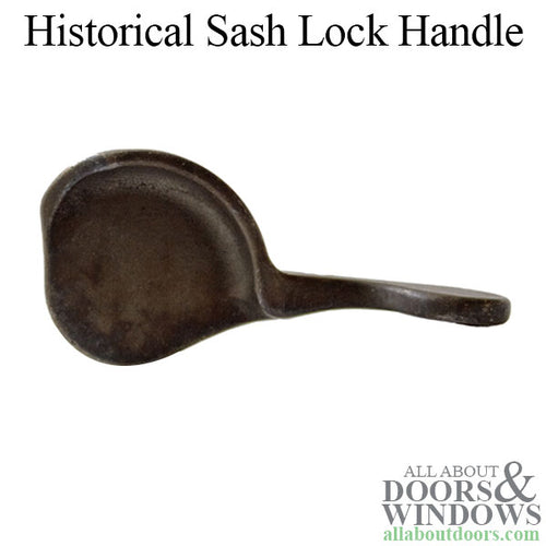 Stone River Bronze Historical Sash Lock Handle - Stone River Bronze Historical Sash Lock Handle