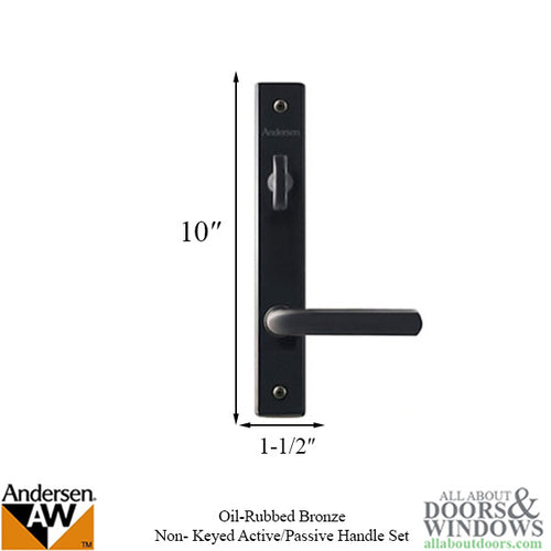 Hardware Kit, Double Door, Anvers, Active / Passive - Oil Rubbed Bronze - BLEMISHED - Hardware Kit, Double Door, Anvers, Active / Passive - Oil Rubbed Bronze - BLEMISHED