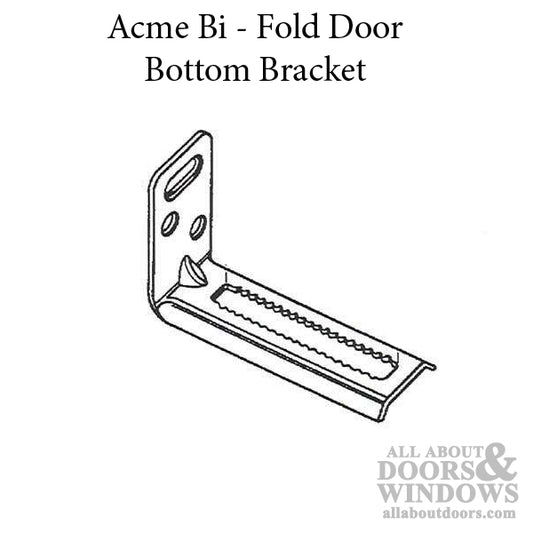 Bracket, Bi-Fold Door Bottom - Acme No. 2900