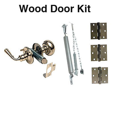Storm Door Hardware Kit for Deluxe Wood Door