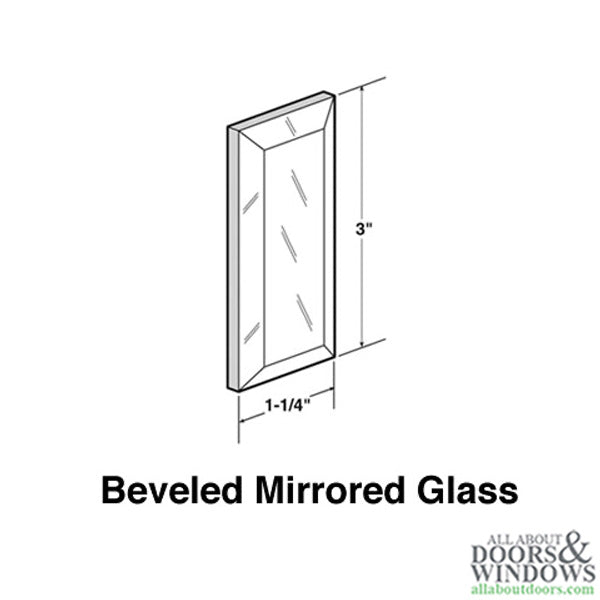 Mirror Door Pull 3 Inch Length - Mirror Door Pull 3 Inch Length