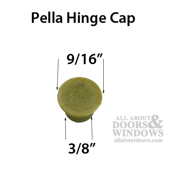 Pella Hinge Cap  1990 to current - Gold - Pella Hinge Cap  1990 to current - Gold