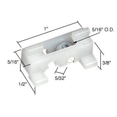 Roller Assembly (Flat) - Sliding Windows, Nylon / Steel - Roller Assembly (Flat) - Sliding Windows, Nylon / Steel