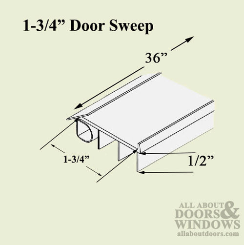 Atrium Door Bottom Weather Seal / Sweep - Atrium Door Bottom Weather Seal / Sweep