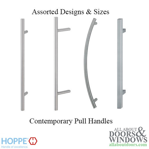 HOPPE Bar-Shaped Round 45 Degree Angle Pull Handle 47-1/4