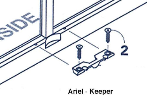 Sash Lock, Peachtree  Ariel DH Wood Lower Sash - Driftwood - Sash Lock, Peachtree  Ariel DH Wood Lower Sash - Driftwood