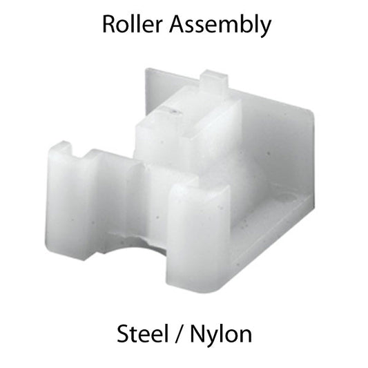 Roller Assembly (Flat) - Sliding Windows, Nylon / Steel