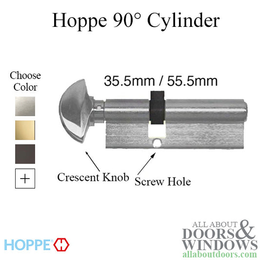 35.5 / 55.5 HOPPE Non-Logo 90 Profile Cylinder Lock