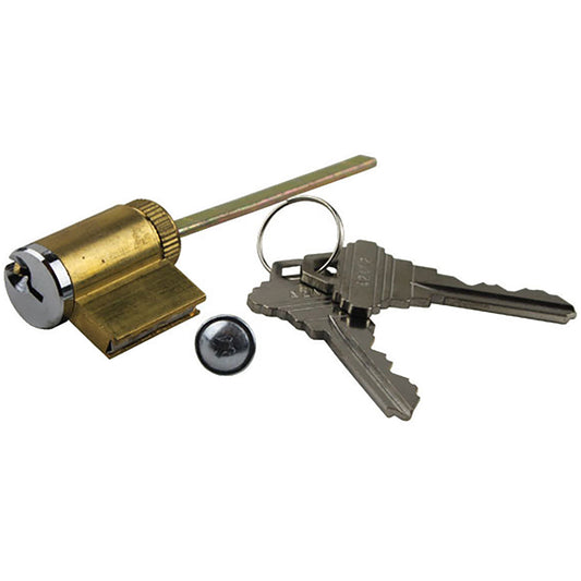 Outside Lock Cylinder, Classic vinyl sliding door SC-1, 5 Pin  - Keyed Alike