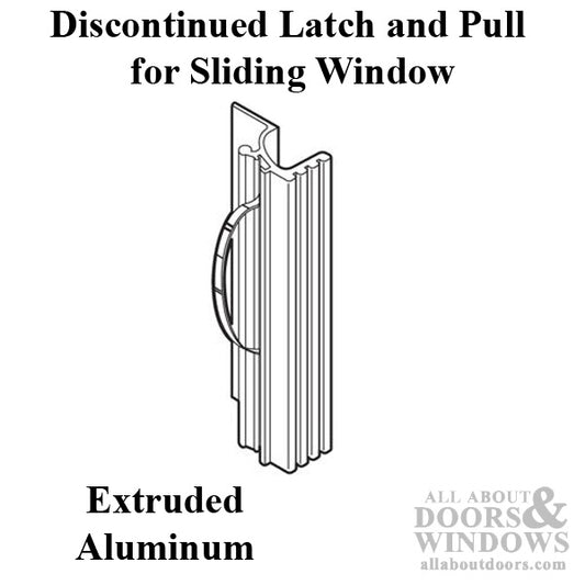 Discontinued Latch and Pull - Vinyl and Aluminum Sash Hardware, Extruded Aluminum - Aluminum / Wood