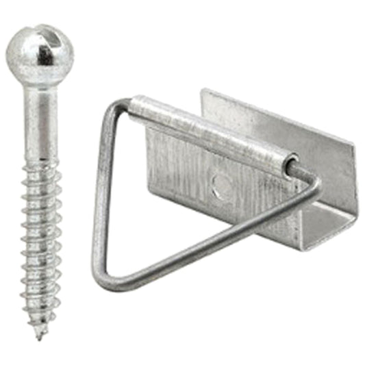 Window Screen Bottom Latch, 7/16 x 1",  4 pack  - Mill Finish