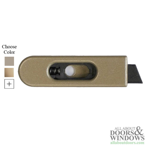 Pro Shield Tilt Latch for LOWER Sash Black Nose Left Hand - Pro Shield Tilt Latch for LOWER Sash Black Nose Left Hand