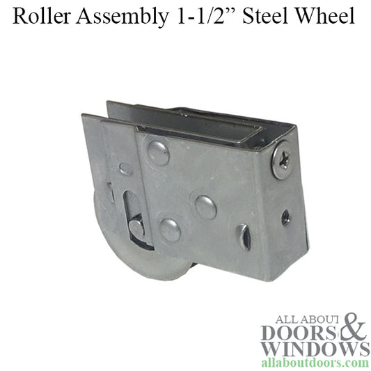 Sliding Door Roller With Adjustable Housing 1.5 Inch Steel Wheel With Steel Housing