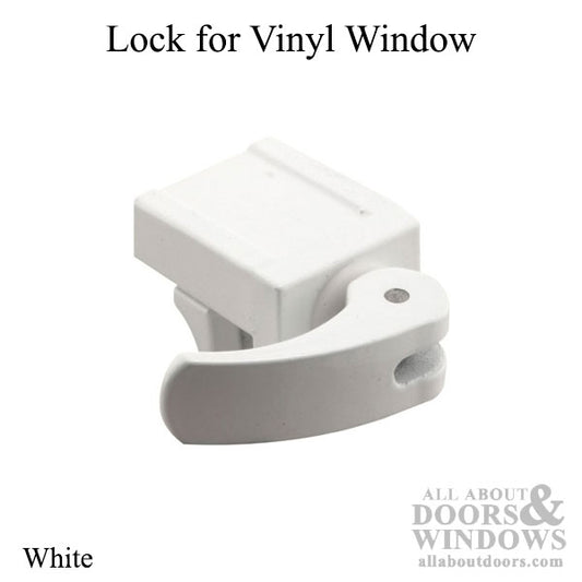 Lock for Vinyl Windows - White