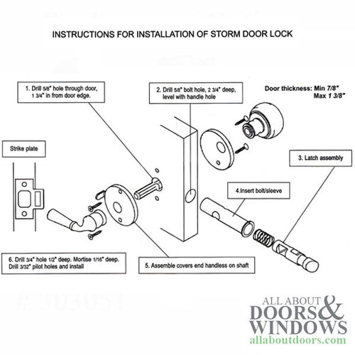 Storm Door Surface Mount Handle Set - Storm Door Surface Mount Handle Set