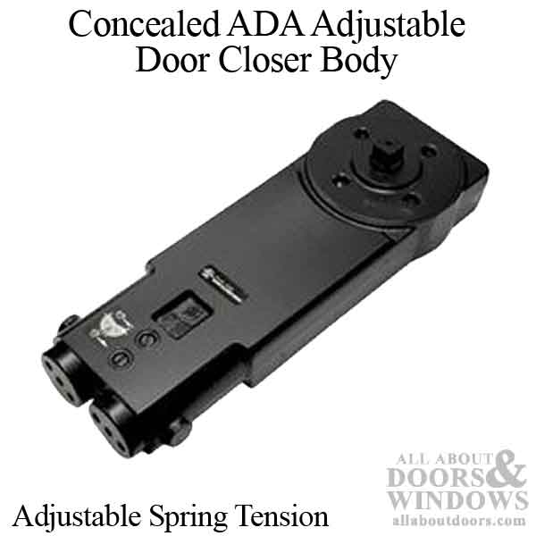Compact Overhead Concealed ADA Adjustable Door Closer Body  TC7000 - Compact Overhead Concealed ADA Adjustable Door Closer Body  TC7000