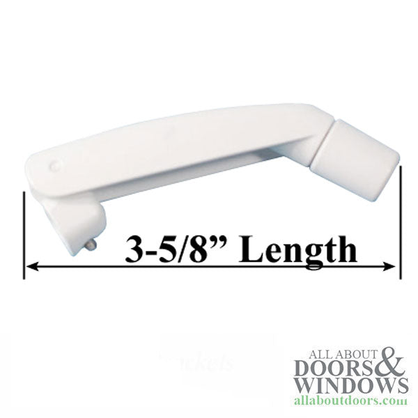 Andersen E-Series Folding Handle for Awning and Casement Windows White - Andersen E-Series Folding Handle for Awning and Casement Windows White