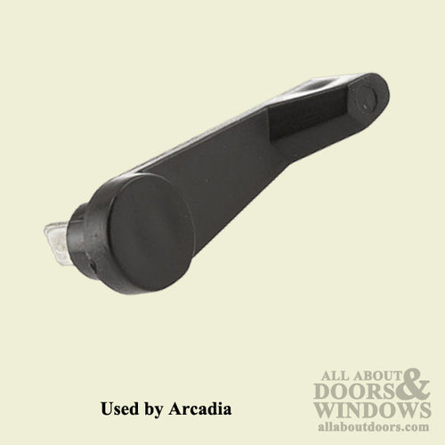 2 Inch Arcadia Plastic Lever Latch Handle for Sliding Patio Door - Black - 2 Inch Arcadia Plastic Lever Latch Handle for Sliding Patio Door - Black