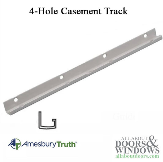 Truth 30150.93  Track, 13-3/4, 4 Hole, Casement Windows - E-Gard Steel