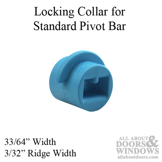 Locking Collar - Blue - Ridge Width: 3/32 inch