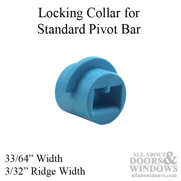 Locking Collar - Blue - Ridge Width: 3/32 inch - Locking Collar - Blue - Ridge Width: 3/32 inch