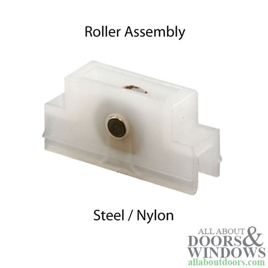 Roller Assembly (Flat) - Sliding Windows, Nylon / Steel