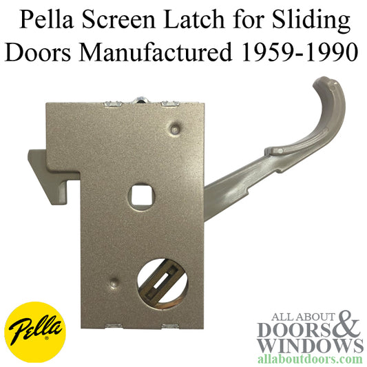 Pella Screen Door Latch With Long Handle Lock Housing For Sliding Screen Doors From 1959-1990