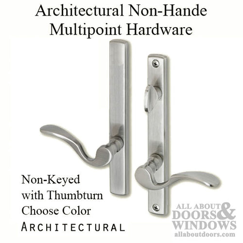 Multipoint Door Handles for Swing Door, Inactive - Non-keyed with Thumbturn - Multipoint Door Handles for Swing Door, Inactive - Non-keyed with Thumbturn