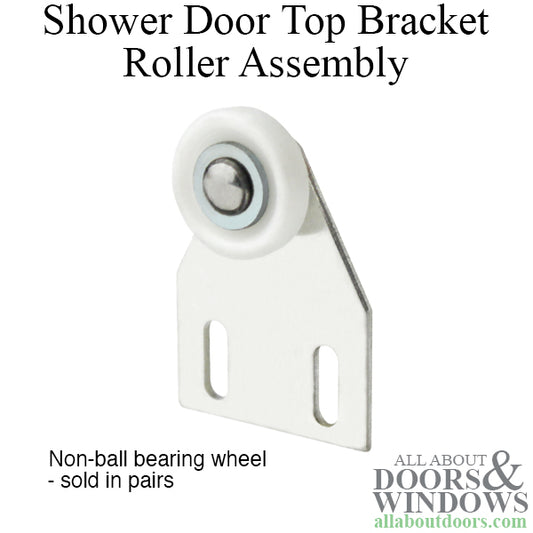 Shower door roller: 7/8  Wheel w/ Bracket