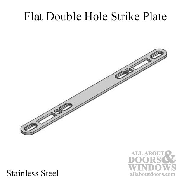 Flat Strike Plate Keeper Dual Point 3/4