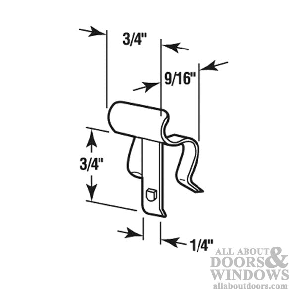 Sliding Window Clips, 3/4