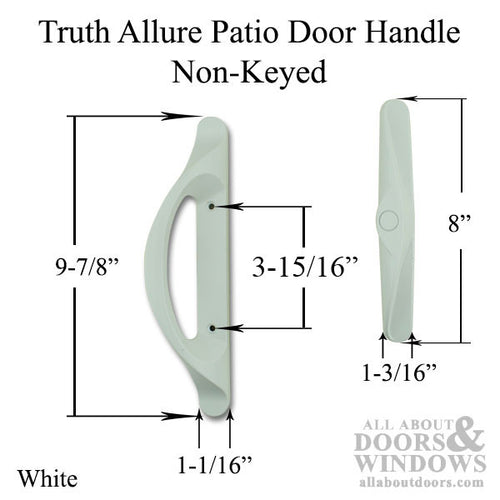 Amesbury Truth Sliding Patio Door Handle Set Interior and Exterior Non-Keyed - Amesbury Truth Sliding Patio Door Handle Set Interior and Exterior Non-Keyed