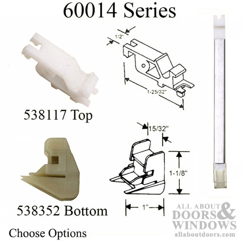 1/2 Inch Channel Balance (5/8 wide x 9/16 deep) w/shoes non-tilt - 1/2 Inch Channel Balance (5/8 wide x 9/16 deep) w/shoes non-tilt