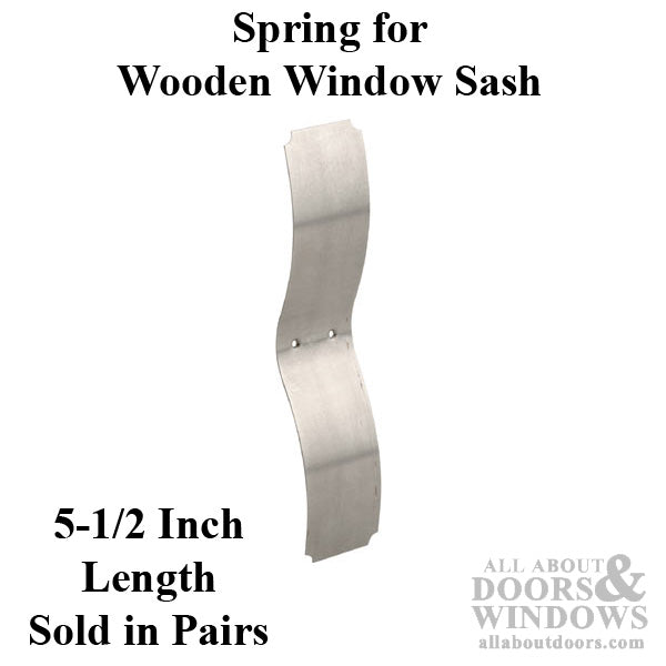 Spring Quickie Wood Window Sash - Wood Sash Hardware, Steel - Chrome - Spring Quickie Wood Window Sash - Wood Sash Hardware, Steel - Chrome