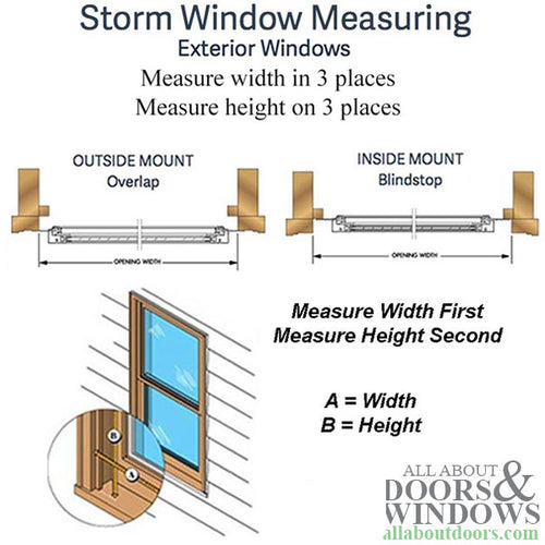 Columbia 606 Series Deluxe Aluminum Storm Window - - Columbia 606 Series Deluxe Aluminum Storm Window -