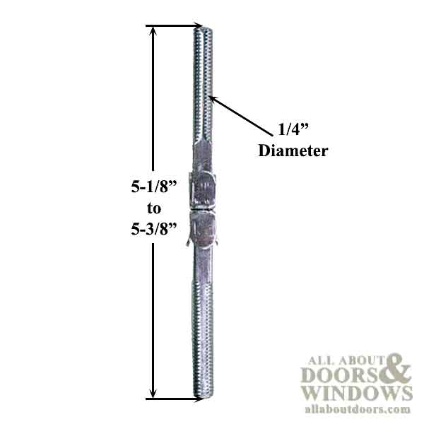 Discontinued - Spindle 1/4x 5-3/8 Inch Swivel Split Shaft for mortise lock - Discontinued - Spindle 1/4x 5-3/8 Inch Swivel Split Shaft for mortise lock