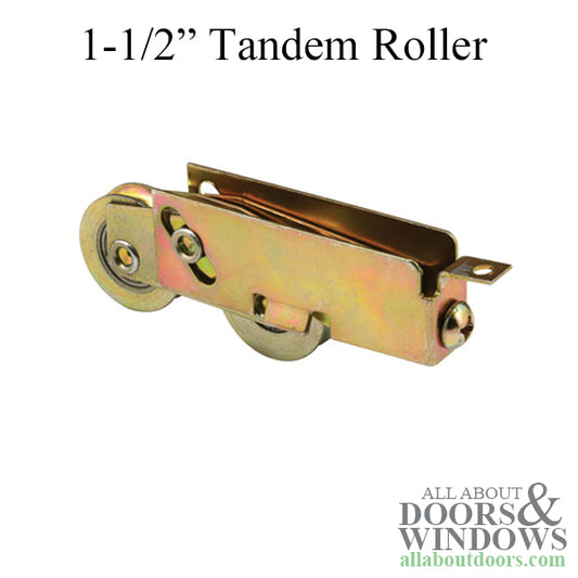 Tandem 1-1/4 steel wheel, roller assembly