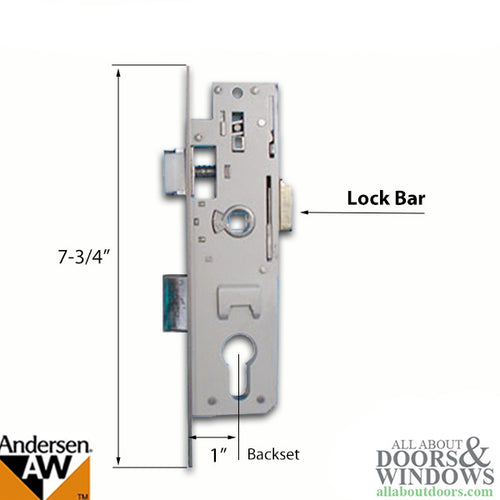 Storm Door Mortise Lock with Lock Bar Connector - Storm Door Mortise Lock with Lock Bar Connector