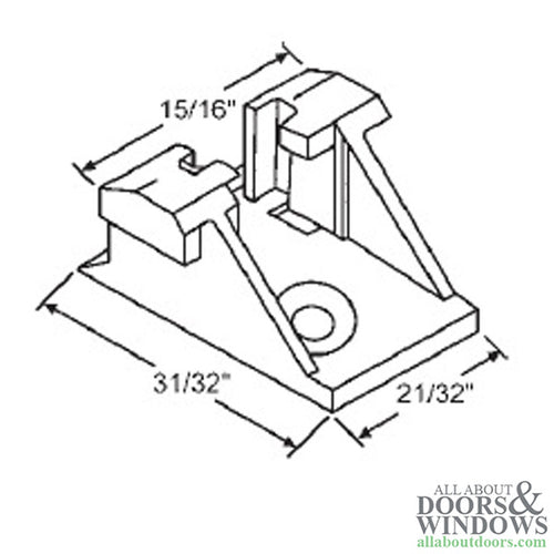 Bottom Sash Clips,  Keller Window Parts - Pairs - Bottom Sash Clips,  Keller Window Parts - Pairs