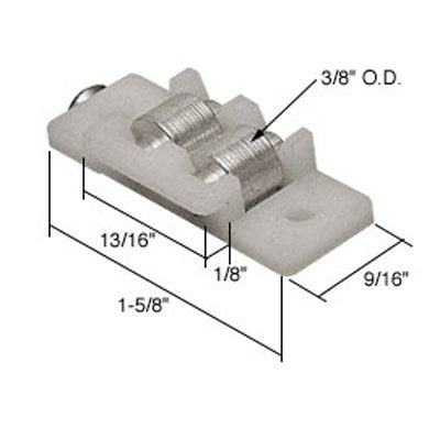 Roller Assembly (Flat) - Sliding Windows, Nylon / Steel - Roller Assembly (Flat) - Sliding Windows, Nylon / Steel