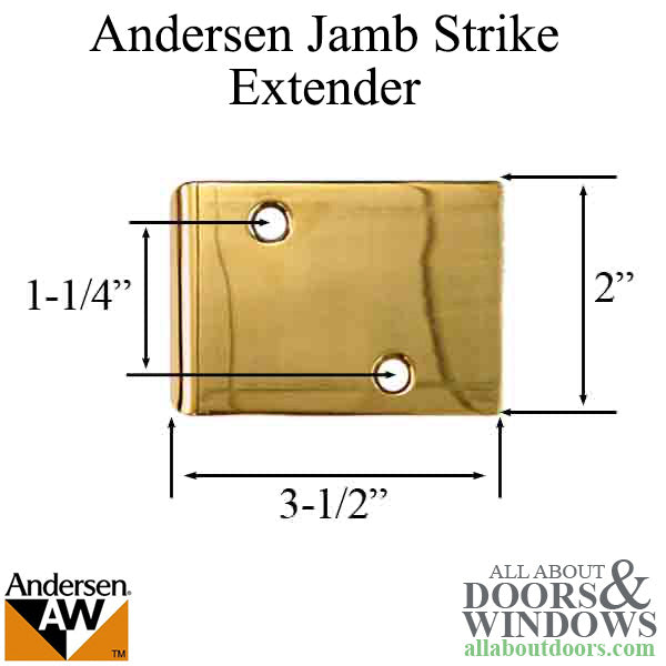 Andersen Jamb Strike Extender, 3-1/2