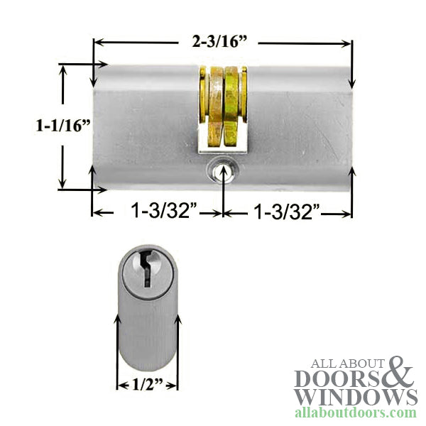 Replacement for Papaiz Key Lock Single Cylinder with Thumb Turn - Replacement for Papaiz Key Lock Single Cylinder with Thumb Turn