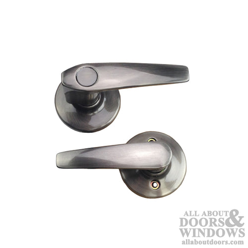 Kwikset Delta US15A 490 Keyed Lever Dummy Pair - Antique Nickel - Kwikset Delta US15A 490 Keyed Lever Dummy Pair - Antique Nickel