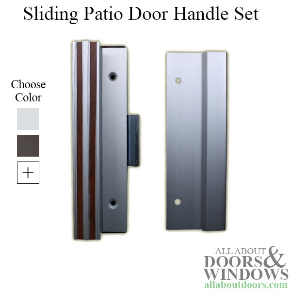 Handle Set - Sliding Patio Door, Extruded Aluminum - 4-15/16 Inch -  Choose Color - Handle Set - Sliding Patio Door, Extruded Aluminum - 4-15/16 Inch -  Choose Color