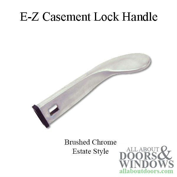 Andersen Perma-Shield Lock Handle, Estate Style - Brushed Chrome - Andersen Perma-Shield Lock Handle, Estate Style - Brushed Chrome