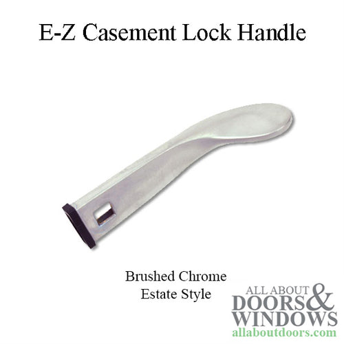 Andersen Perma-Shield Lock Handle, Estate Style - Brushed Chrome - Andersen Perma-Shield Lock Handle, Estate Style - Brushed Chrome